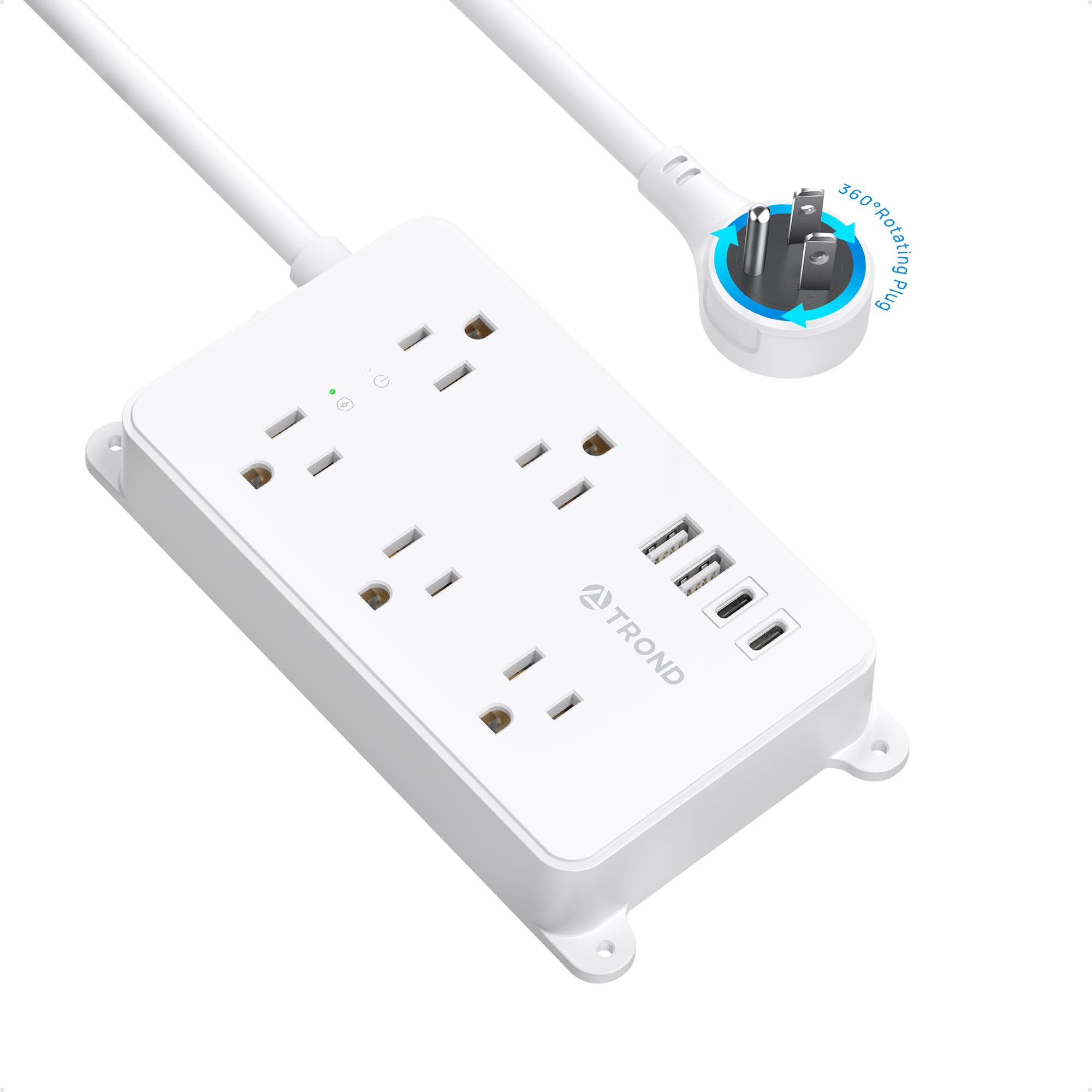 TROND Power Strip Surge Protector, Wall Mount, 5ft, ETL Listed — Amazon image 21