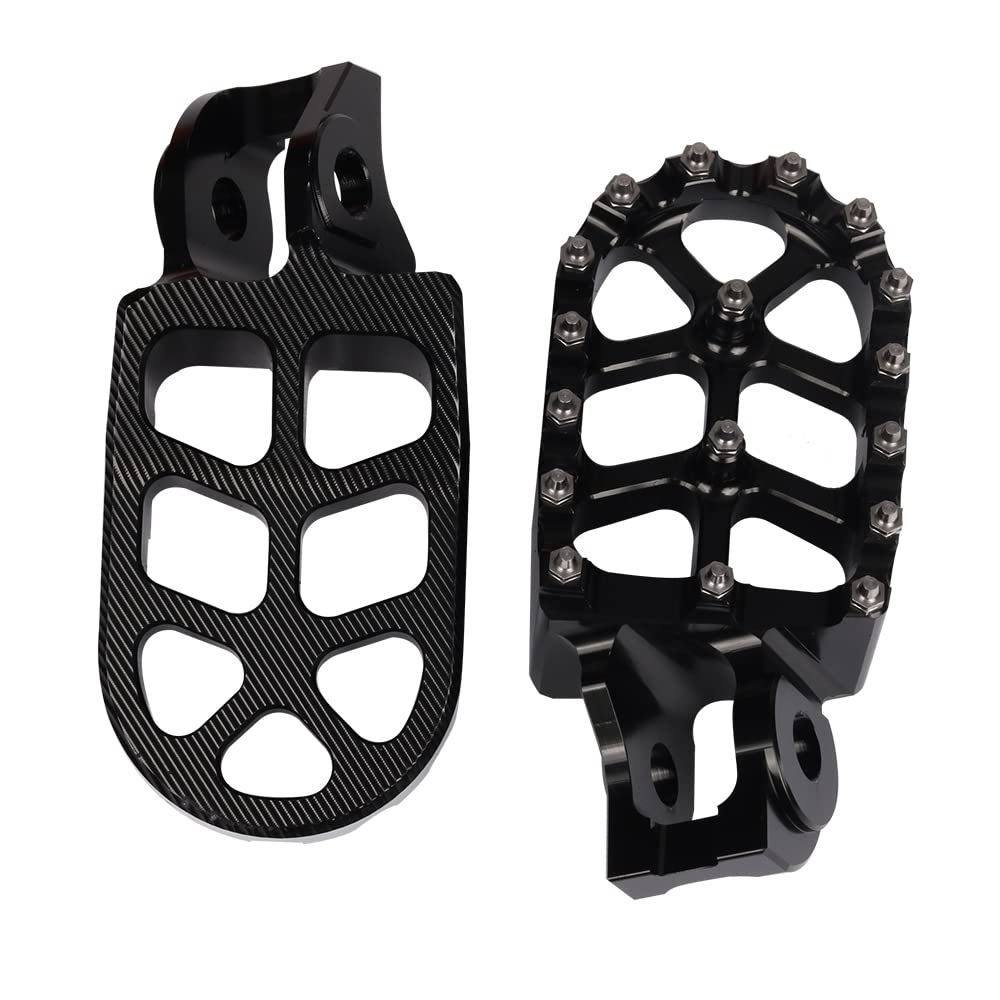 Motocicleta Dirt Bike Estribo Pedales Reposapiés Para KTM SX SXF EXC EXCF XCW XCFW SMC 65 85 125 150 200 250 350 450 530 Para Husqvarna (black)