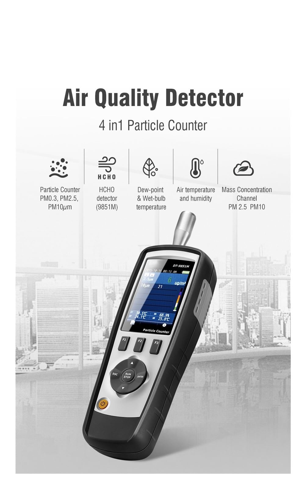 Amazon.co.jp: 空気測定器 空気質検出器 空気汚染測定器 空気品質