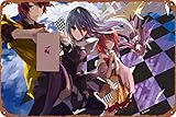 Shiro Sora No Game No Life Stephanie Dola Jibril - Letrero de metal de estaño para garaje, decoración de pared, póster de película de tienda de coches antiguos, cartel de estación de aceite, 8 x 12
