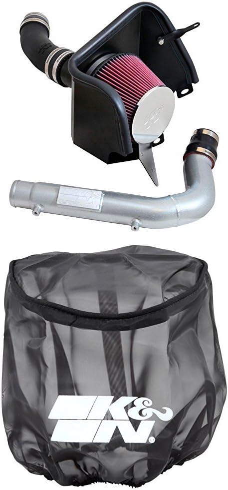 K&N 57-1570 Performance Air Intake System with Black Air Filter Wrap