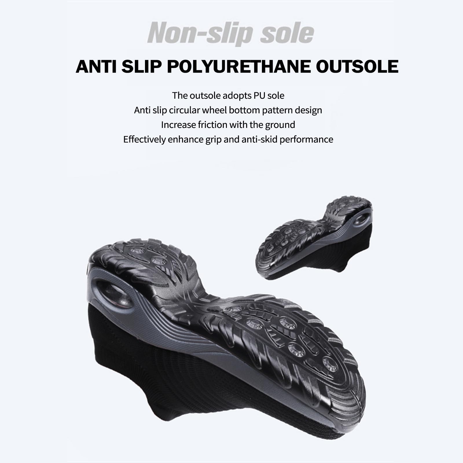 Baskets tendance en maille respirante à enfiler avec coussin d'air absorbant les chocs pour les sports de plein air, le jogging, l'athlétisme