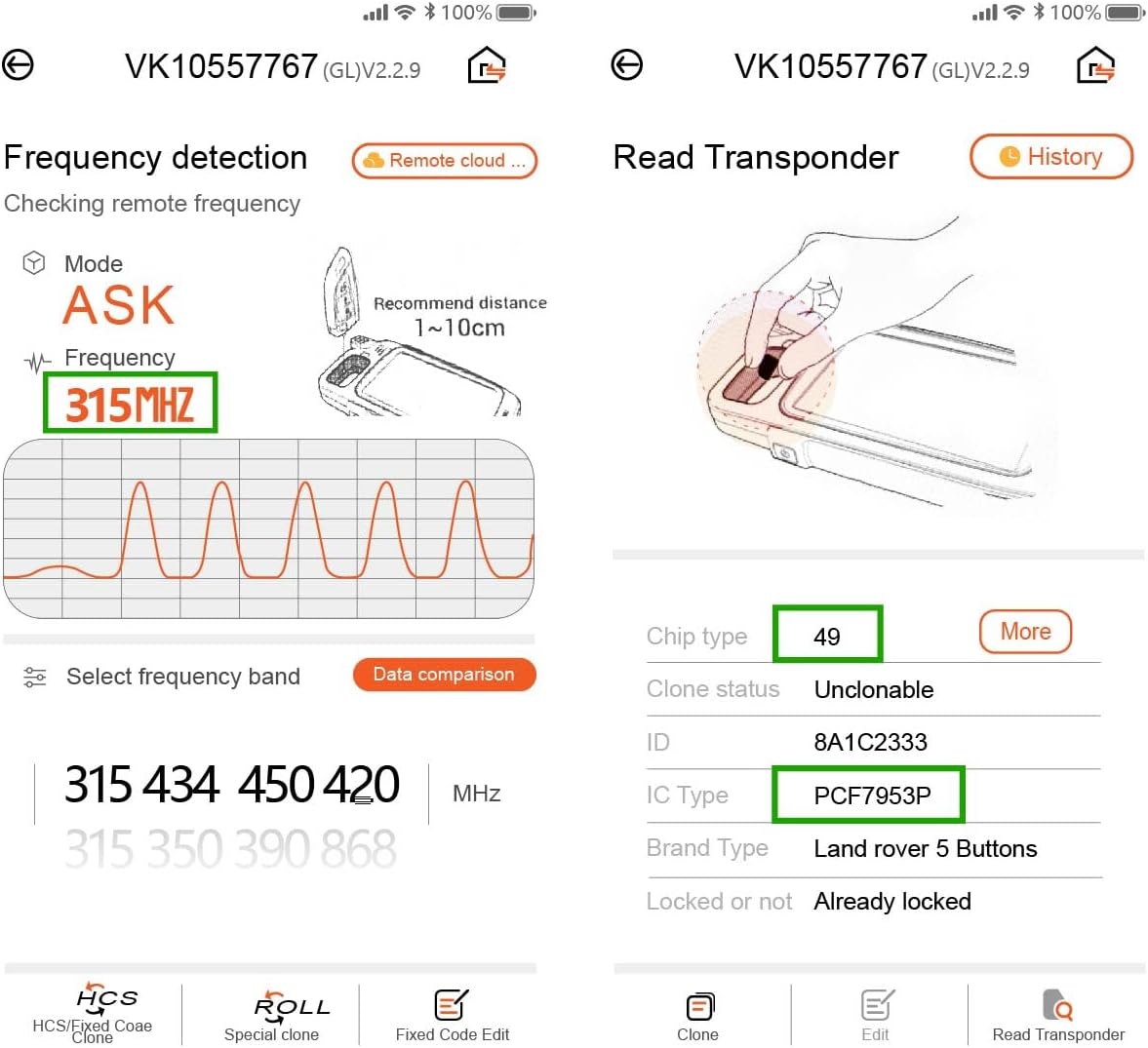 Replacement for 2012 - 2018 Land Rover LR2 LR4 Discovery Key Fob Remote Control KOBJTF10A 5 Buttons 315MHz - Image 5