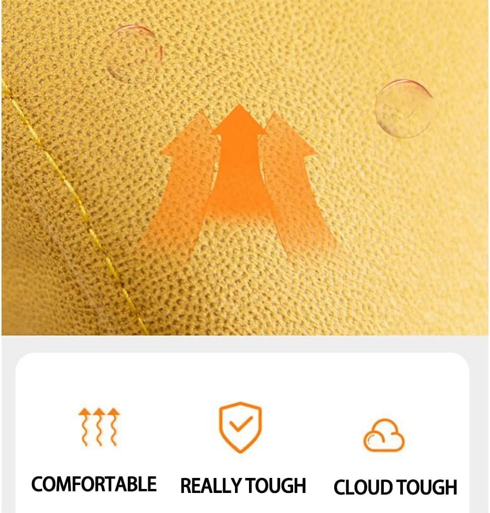 Sofa Chair For Bedroom, Mid Century Modern Chair, Fabric Armchair Single Upholstered Leisure Chair Wooden Frame Reading Chair Wingback Chair Comfy Lounge Chair For Balcony Office ( Color : Brown A )