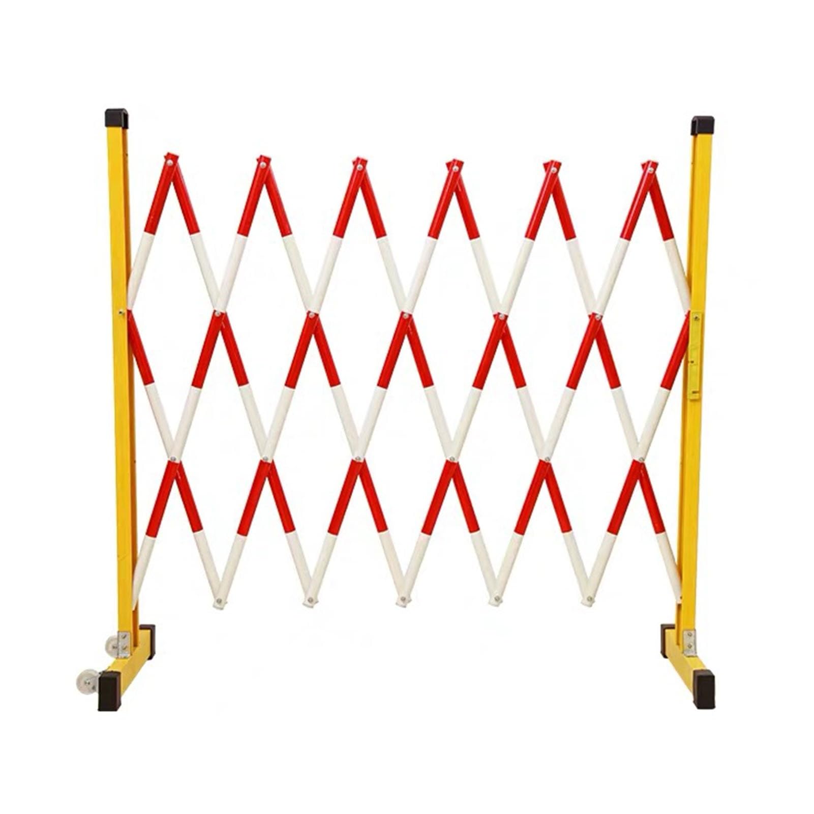 Barrière de sécurité portable extensible à roulettes pour contrôle des accès