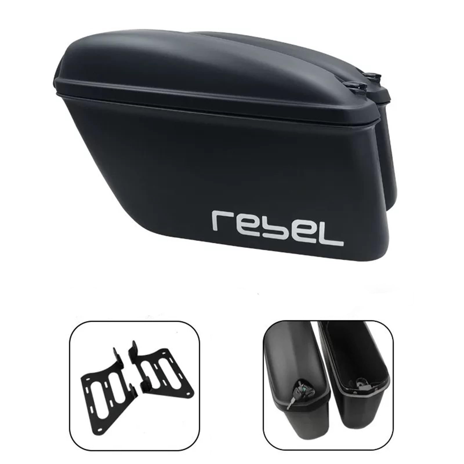Amazon | レブル 250 500 サイドボックス 2個 鍵付き バイク用 サイド