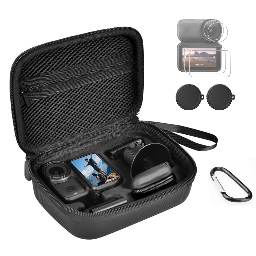 Étui EVA Durable avec Protecteur d'écran pour DJI Osmo Nano, Verre Trempé, Résistant aux Chocs