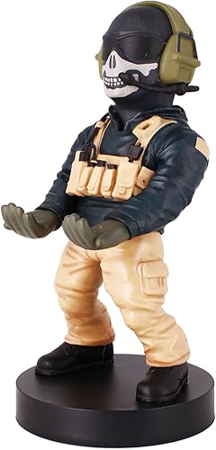 Miniatura 2 de Power Up Factory Exquisito juego: Call of Duty: Teniente Simon "Ghost" Riley - Soporte original para teléfono móvil y controlador de juegos, soporte