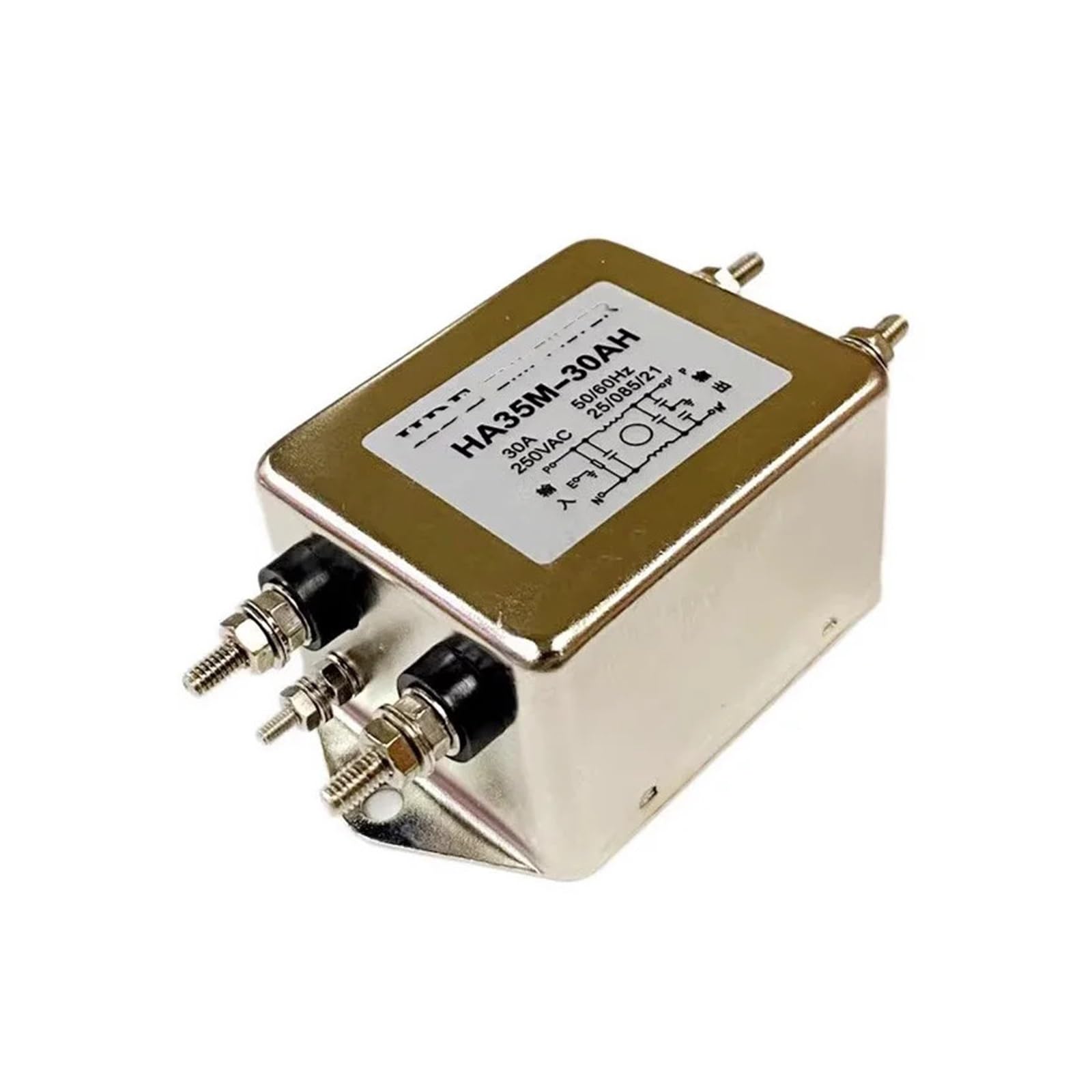 Filtre d'alimentation monophasé CA 250V HA35M pour réseau électrique