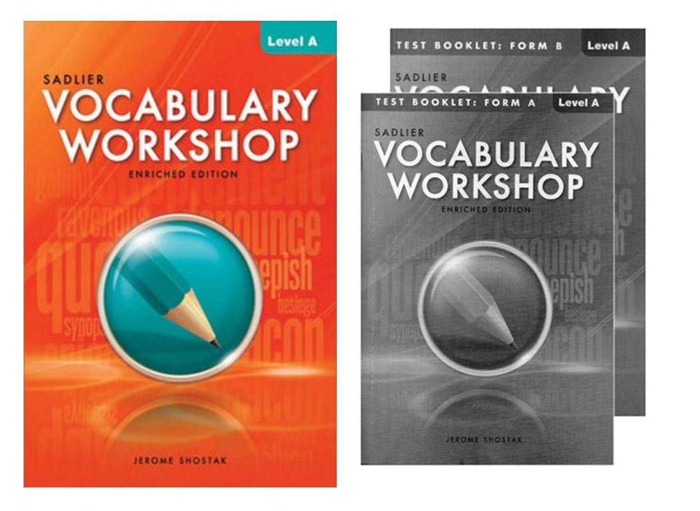 (P0066) Vocabulary Workshop Enriched Edition Student Book with Test Booklet Form A&B Level A - Grade 6