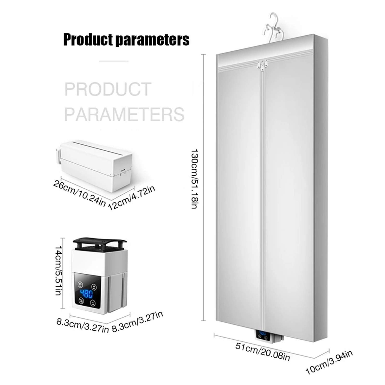 Amazon.co.jp: ポータブル折りたたみ式衣類乾燥機220V電気衣類乾燥520W