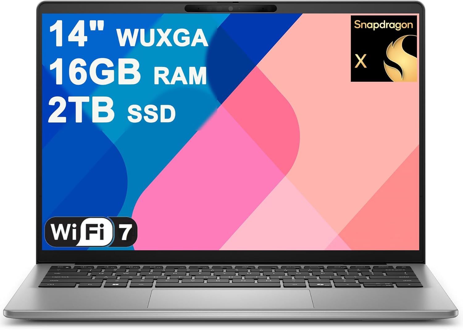 Dell Inspiron 14 5441 Laptop 14" WUXGA IPS Qualcomm 8-core Snapdragon X Up to 45 NPU Tops (>i7-1355U) 16GB DDR5 2TB SSD WiFi7 for Creator Business Professional Work Win11