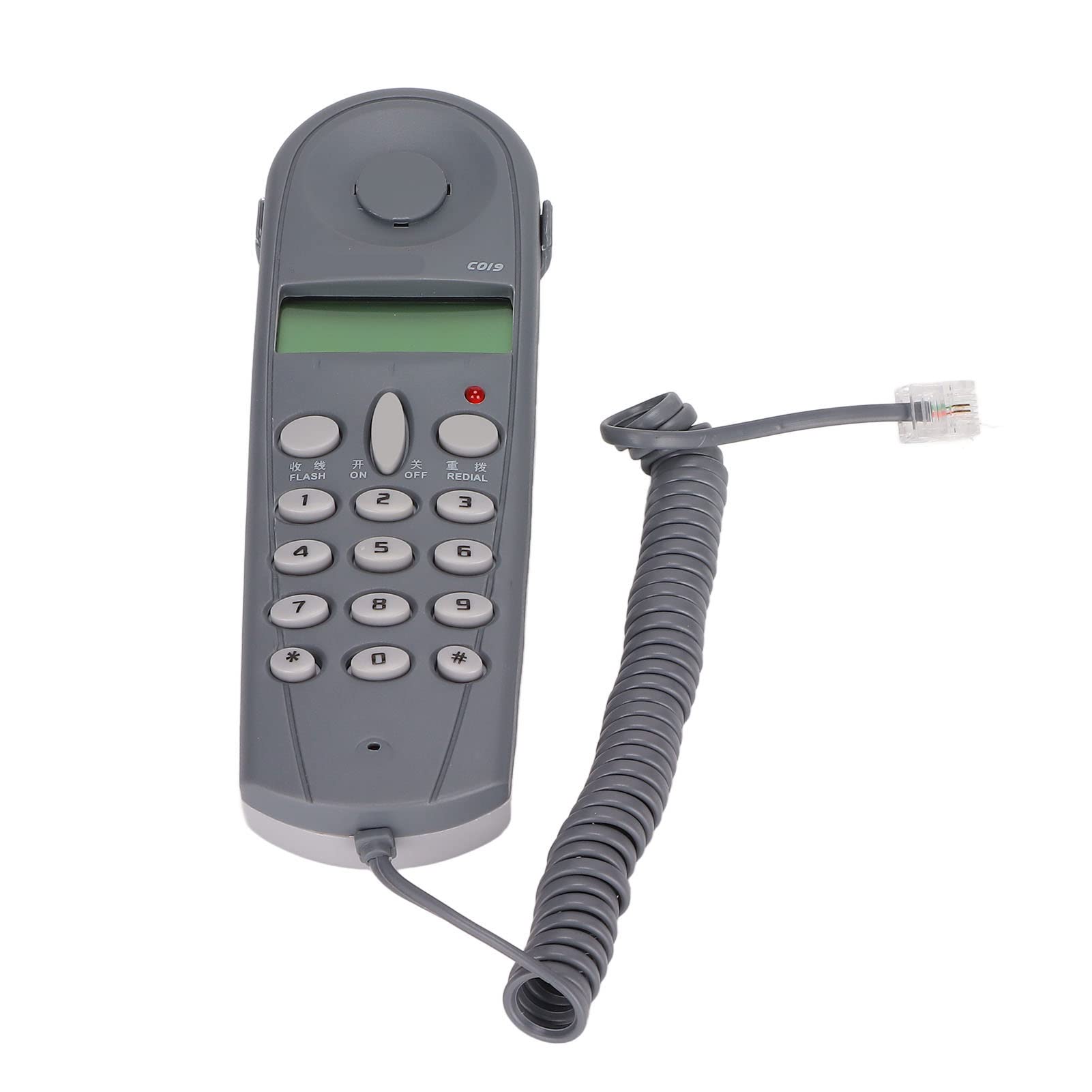 Wandtelefon, -Wandtelefon mit Rauschunterdrückung, Schnurgebundenes Telefon Zum Aufhängen, Festnetztelefon Zum Aufhängen mit Wahlwiederholung der Letzten Nummer und