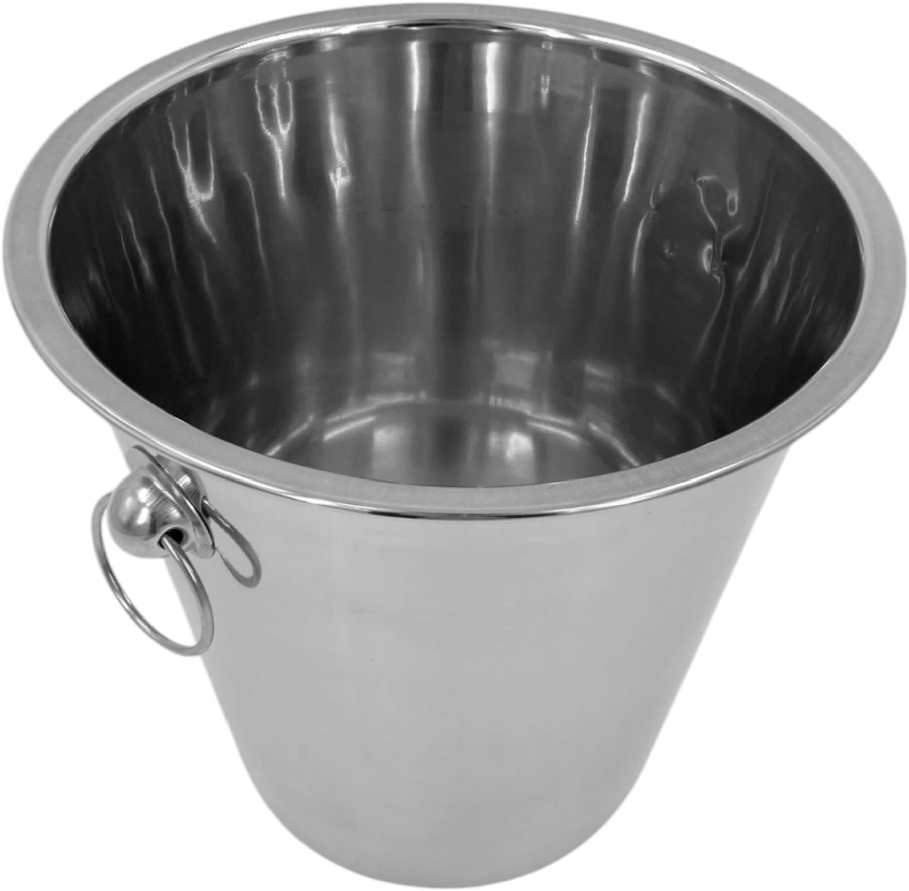 Chabrias LTD Champagne Wine Ice Bucket 5 Litre in High Polished Stainless Steel Made in England By