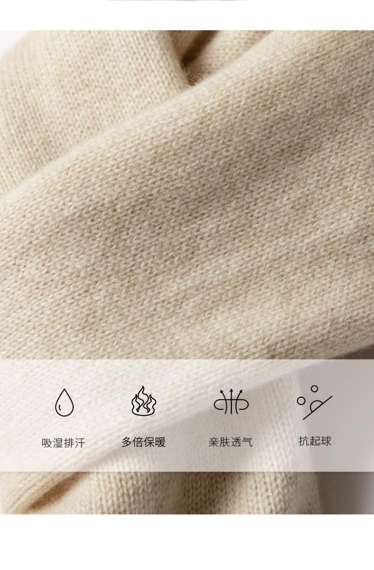 Sciarpa Scarca Cashmere per Uomini E Donne Autunno E Inverno A Maglia Cashmere Scarf 26 * 152Cm