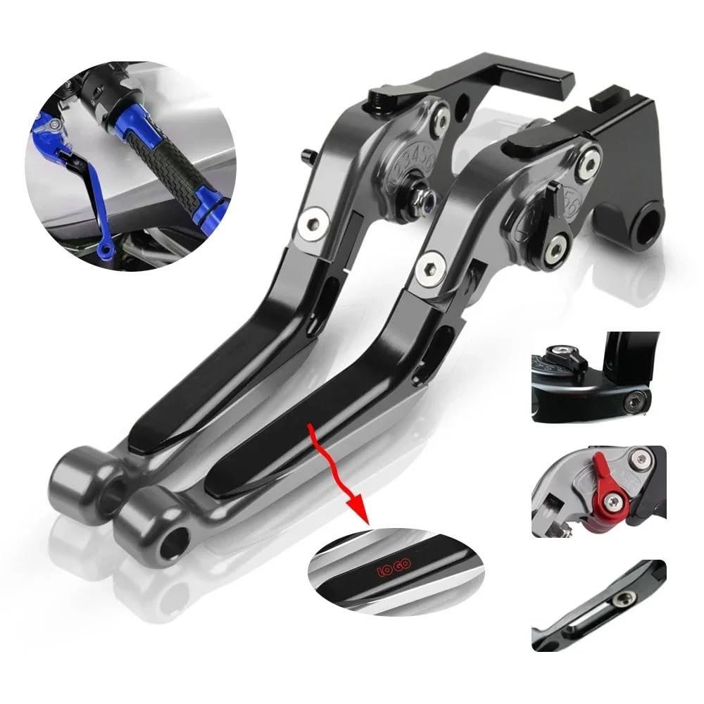Per TMAX 500 Moto TMAX530 2008 2009 2010 2011 Regolabile Pieghevole Estendere Freno Leve di Frizione Titanio