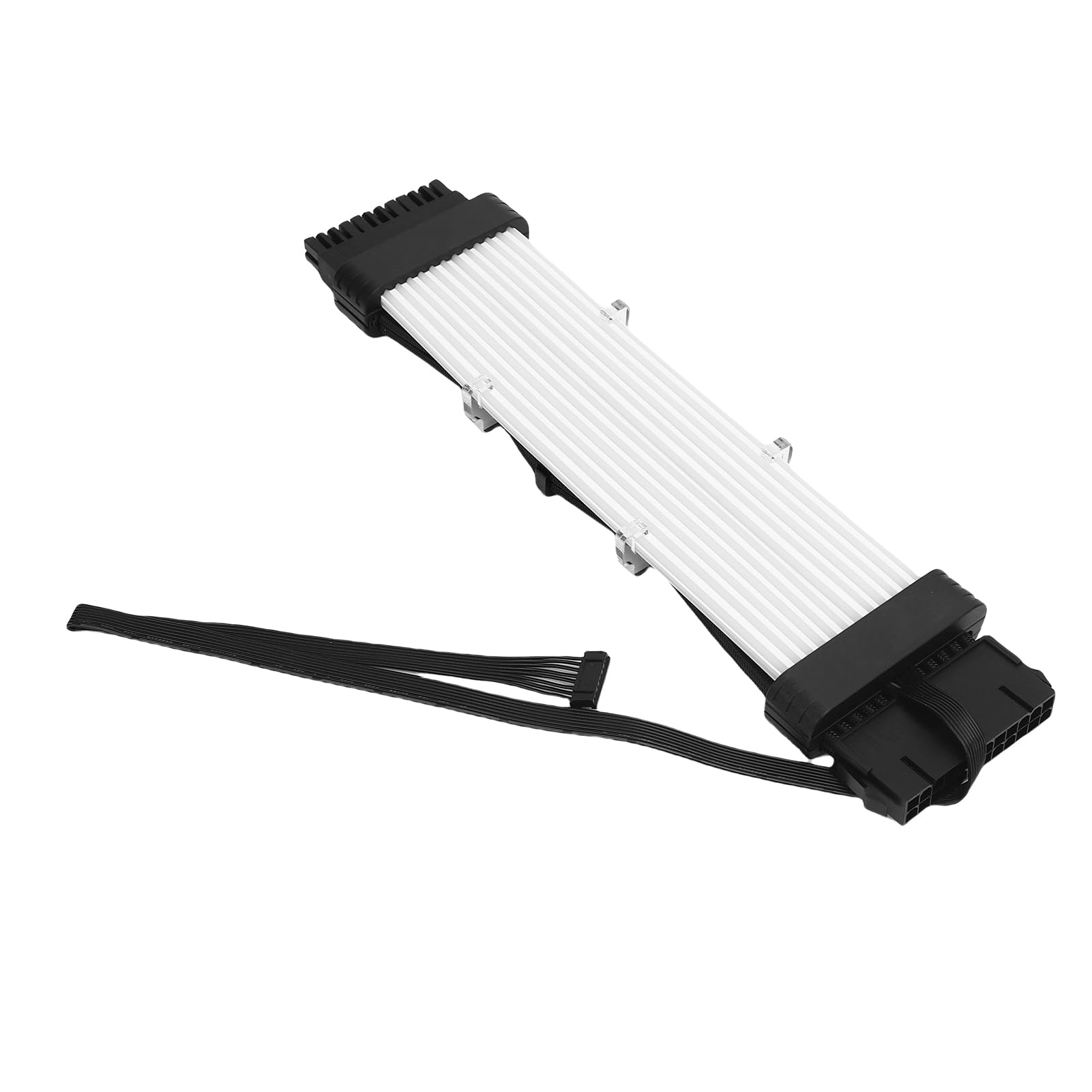 Ejoyous Kabel Zasilający ARGB do Komputera PC, Tkana Lina Silikonowa Kabel Zasilacza ARGB, Efekt świetlny Meteorytu 120 LED 24-pinowa Płyta Główna 8-pinowa Karta Graficzna do Modowania Obudowy