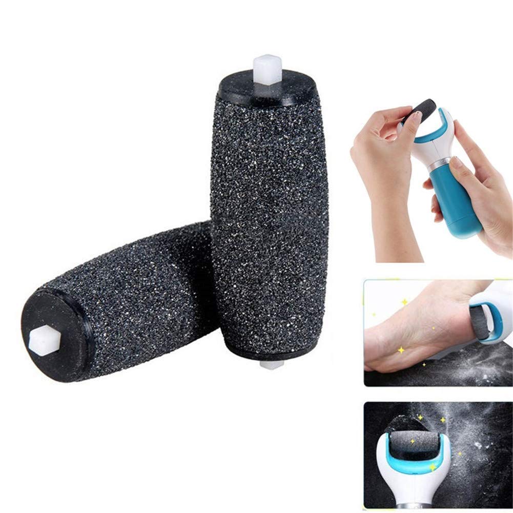 12 Extra Coarse Replacement Roller Refill Heads Compatible with AM0PE Refills Electronic Perfect Foot File with Diamond Crystals