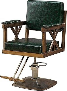Salon Chair Hydraulic Chair for Business or Home, Salon Beauty Chair Barber Chair Salon Chair Styling Chair Professional Salon Hydraulic Barber Chair (420 lbs) (Color : Green) (Green) (Gre (Green)