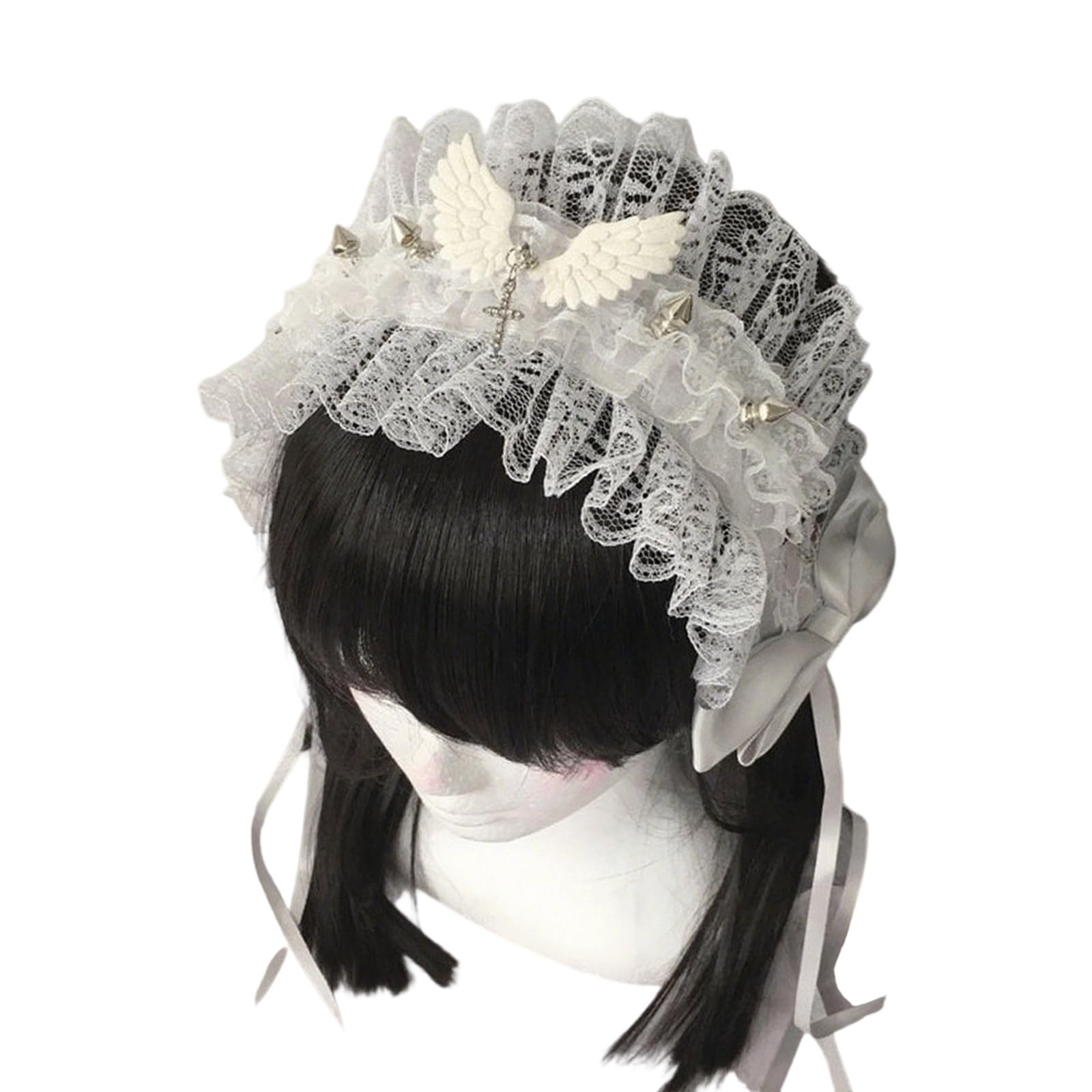 MICFENY Green Lace Hair Band Modifiable Tight Daily Use Elegant Headpiece Soft Gentle Plan
