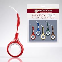 EazyPick | Reusable Interdental Toothpicks | Eco-Friendly | BPA-Free Oral Care Cleaner for Braces, Crowns & Implants | Easy-to-Clean Travel-Friendly Picks (2 Packs, Vibrant Color)