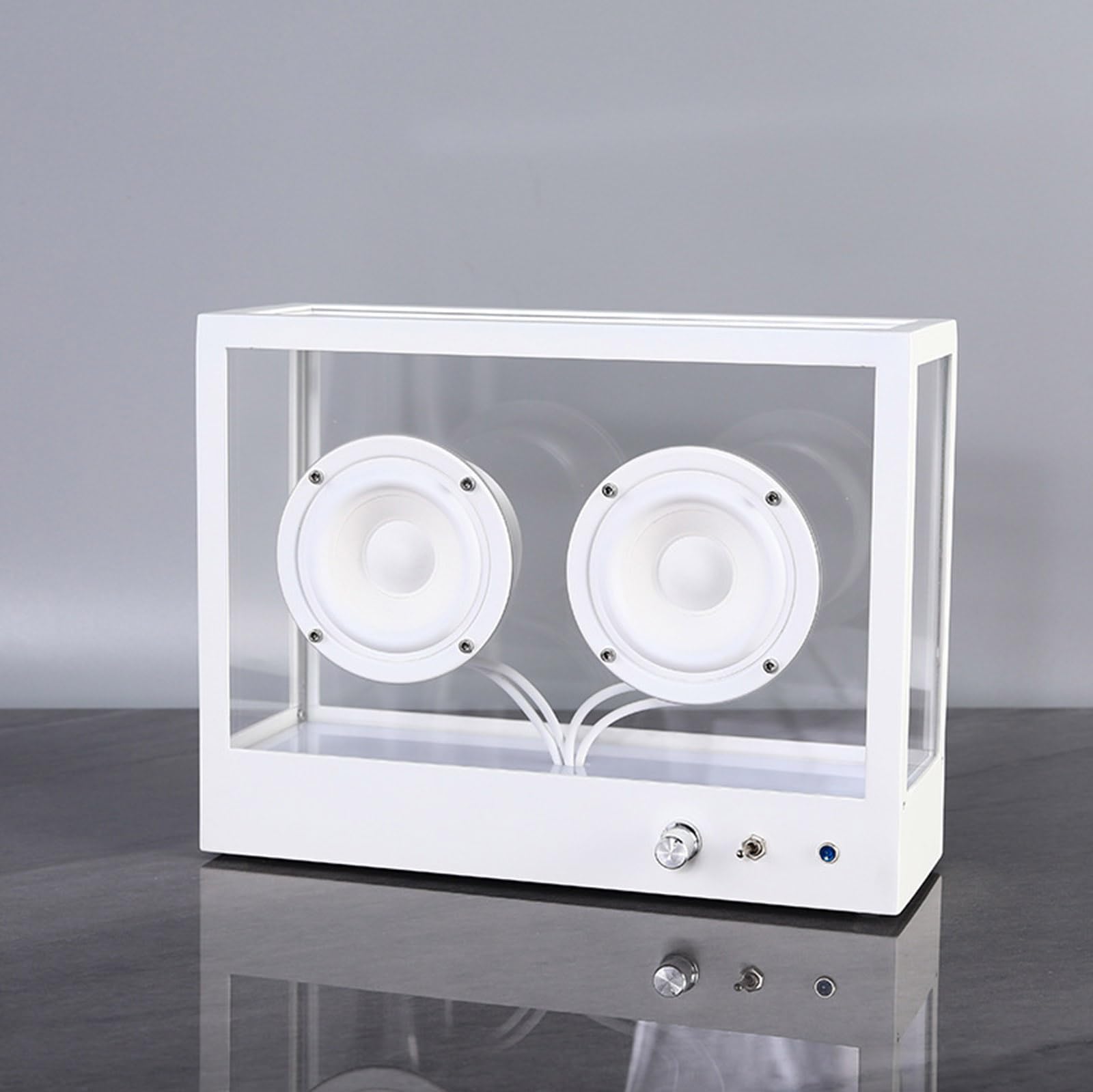 Altoparlante portatile Bluetooth, subwoofer con supporto USB/AUX, sistema stereo dal design trasparente, ideale per interni ed esterni, per ragazzi