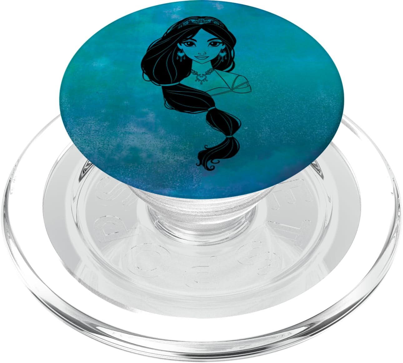 Disney Aladdin Live Action Princess Jasmine Blue Watercolor PopSockets PopWallet for MagSafe
