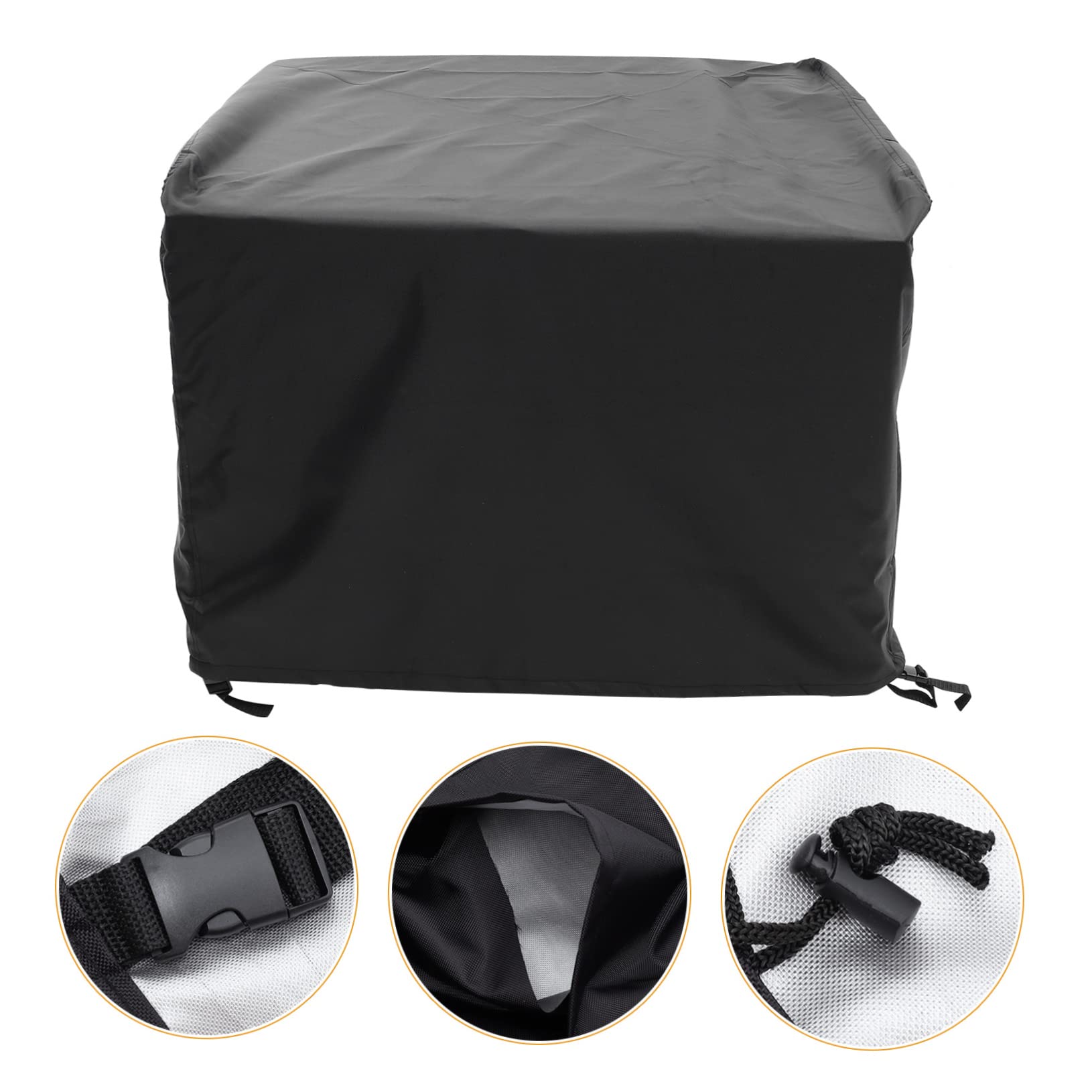 Mikikit Funda para Estufa de Barbacoa Diseño de Cordón Cubierta para Fogatas de Jardín Funda Protectora para Horno de Barbacoa para Uso al Aire