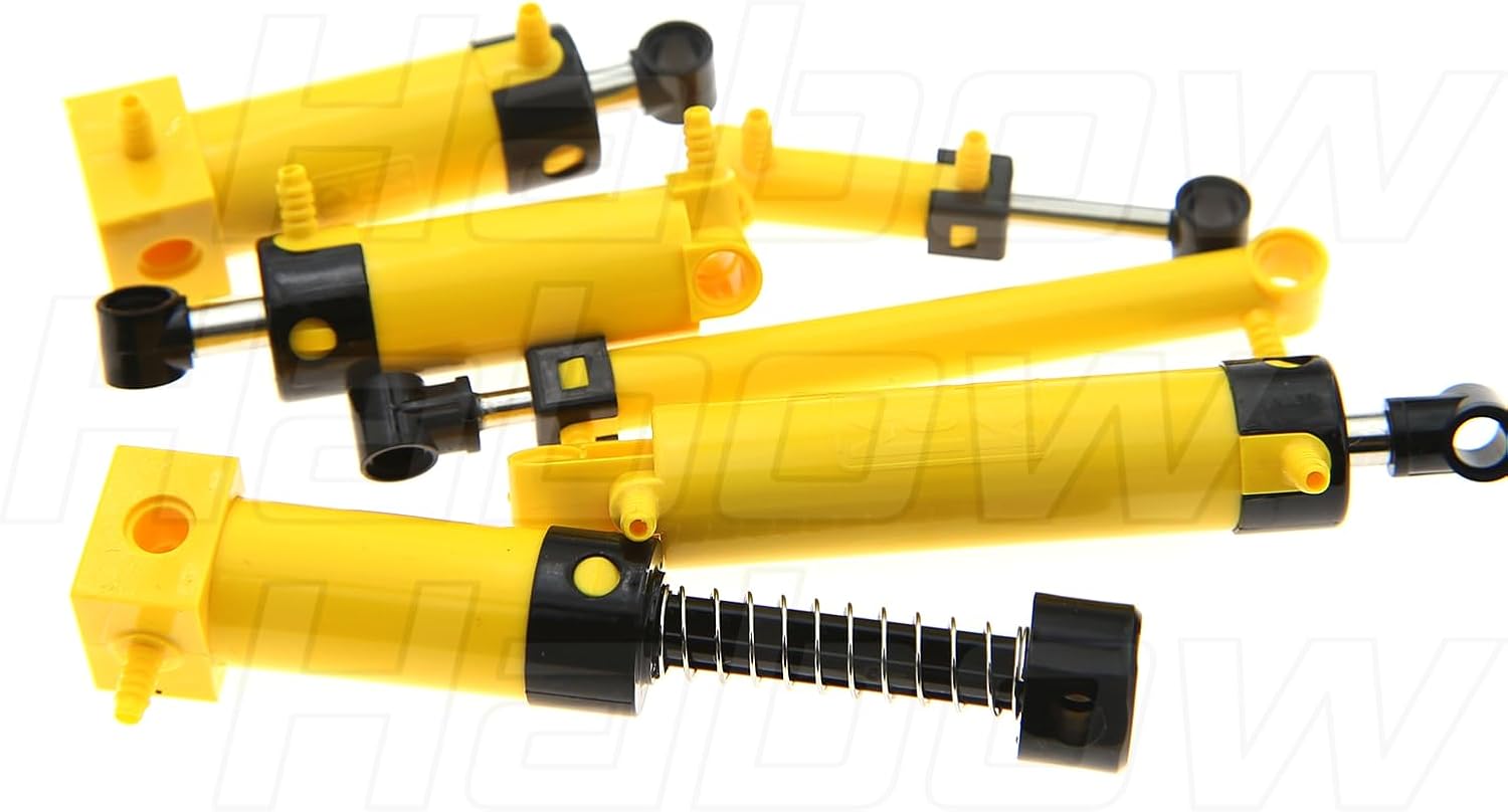 19Pcs Pneumatic-Technic-Parts Kit Compatible with Lego-Pneumatic Cylinders-Air-Pump Pressure Rod Switch Piston Hose Technic Linear Actuator MOC-Replacement-Parts.