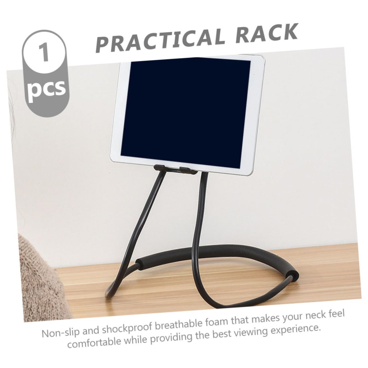 SEWACC Soporte Móvil Colgante Flexible para Cuello Soporte para Teléfono y Tabletas para Cama y Escritorio Negro