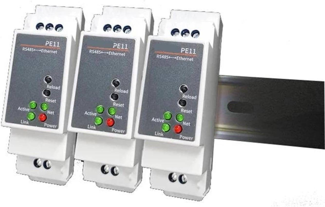 DIN Rail RS485 to Ethernet Modbus Serial Device Server(PE11-H)