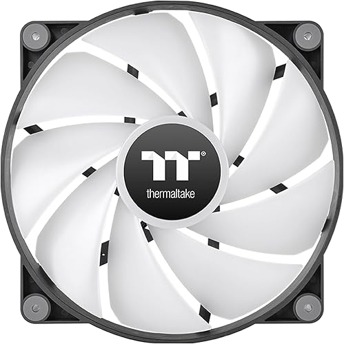 Miniatura 10 de Thermaltake CT120 ARGB Sync PC Ventilador de refrigeración blanco (paquete de 2 ventiladores), sincronización de placa base de 5 V, 16.8 millones de