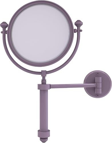 Allied Brass SB-4/2X-LVN Southbeach Collection Wall Mounted Make-Up Mirror 8 Inc