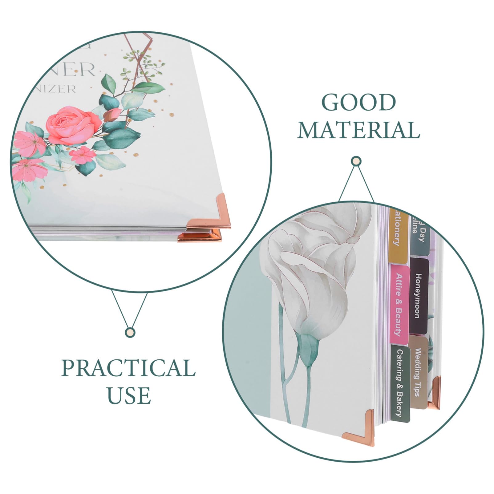STOBOK Hochzeitsplaner Buch für Braut Checkliste zur Hochzeitsplanung Verlobungsplanung Notizbuch aus Papier mit Detailliertem Zeitplan