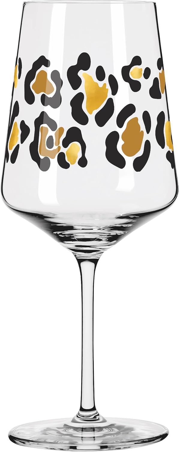 RITZENHOFF 9021001 Cocktail Glass 500 ml - Leopard Print in Warm Natural Tones - Made in Germany