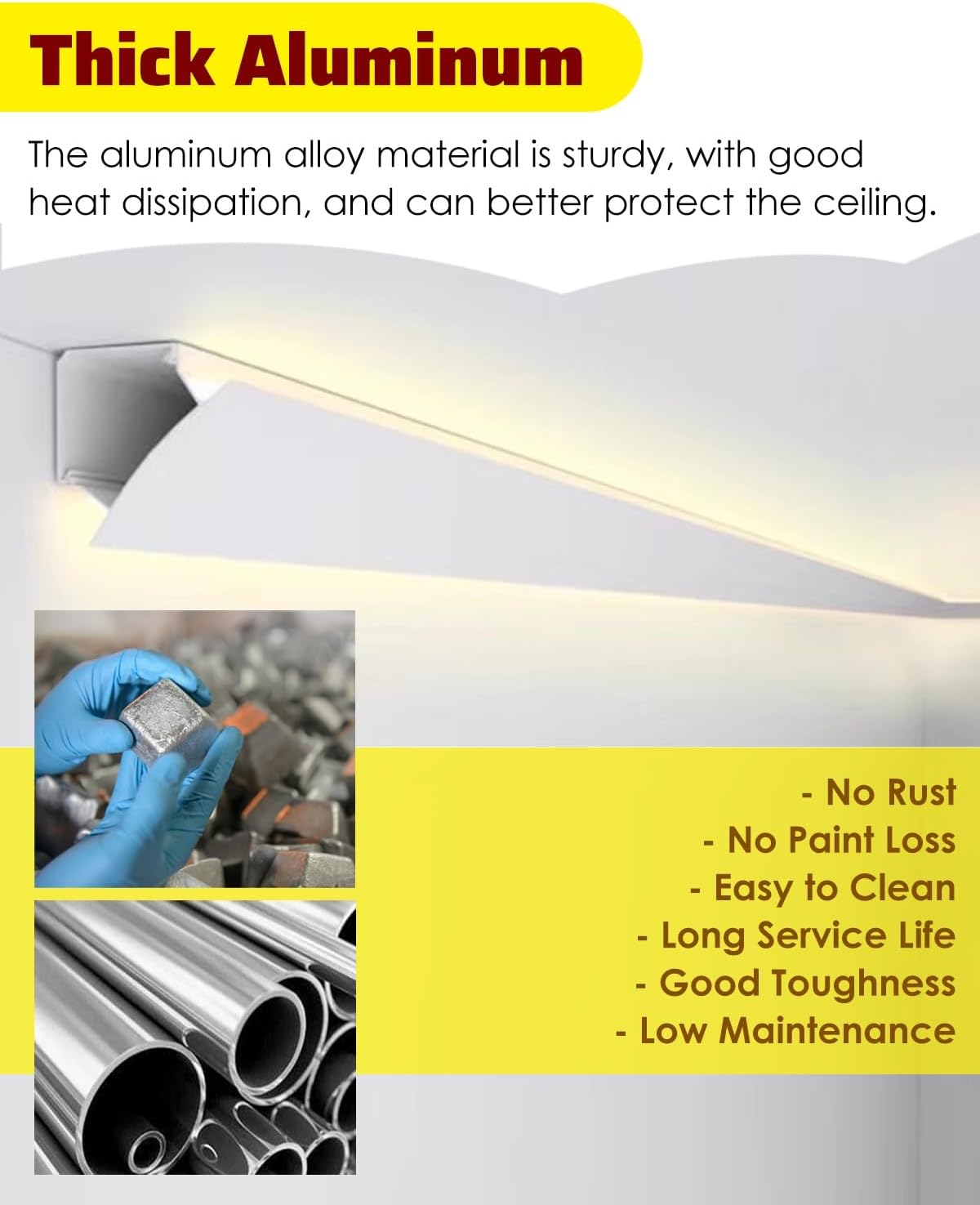 テープライト カバー 間接照明 乾式壁天井チャンネルプロファイルトリム、 寝室/キッチン/ホテル/ショッピングモール リニア LED