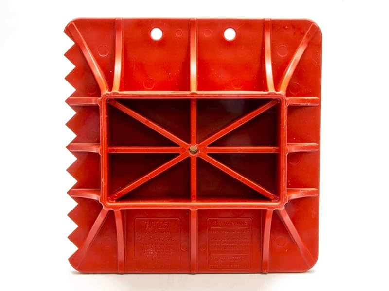 Base Off-Road ORB para Macaco Hi-Lift, Plástico Vermelho, 33,0 x 38,1 cm