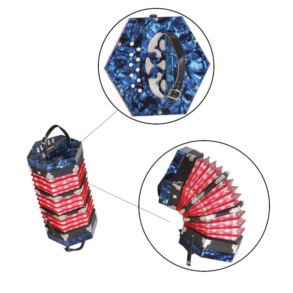 Amazon | 20トーン 40トーン 六角形アコーディオン プログレード