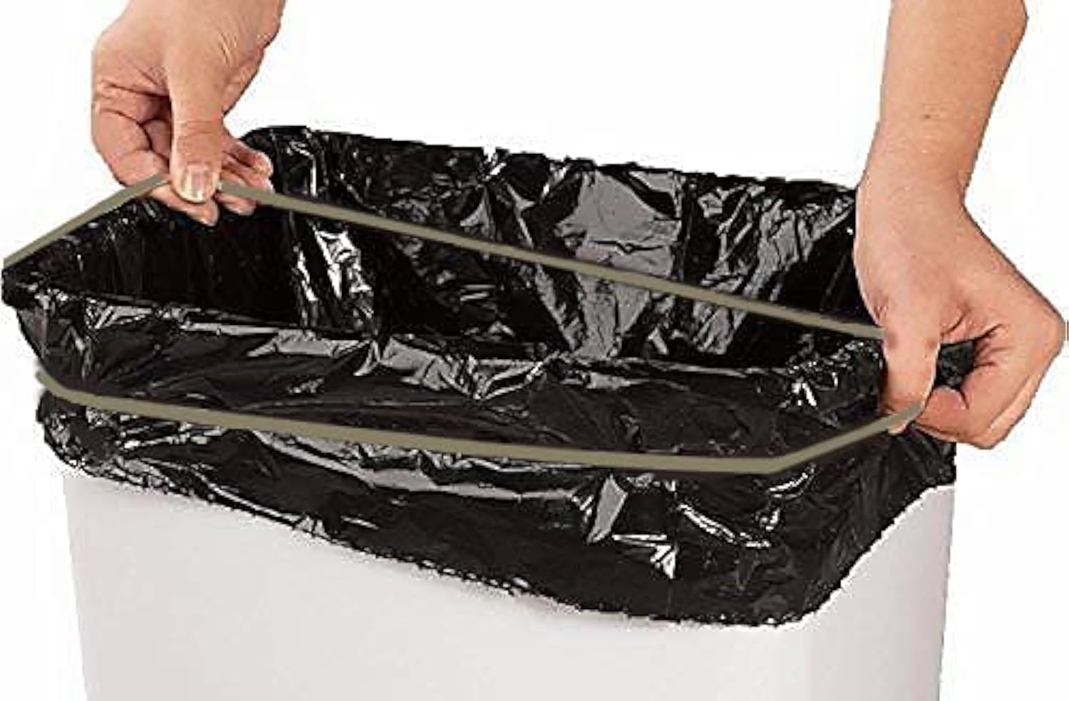 Trash Can Rubber Bands Set of 3, Black, Blue, Grey, Fits 13 to 30 Gallon Trash Cans,Homewares Colorful Litter Box Bands Good for Home Office School Indoor and Outdoor