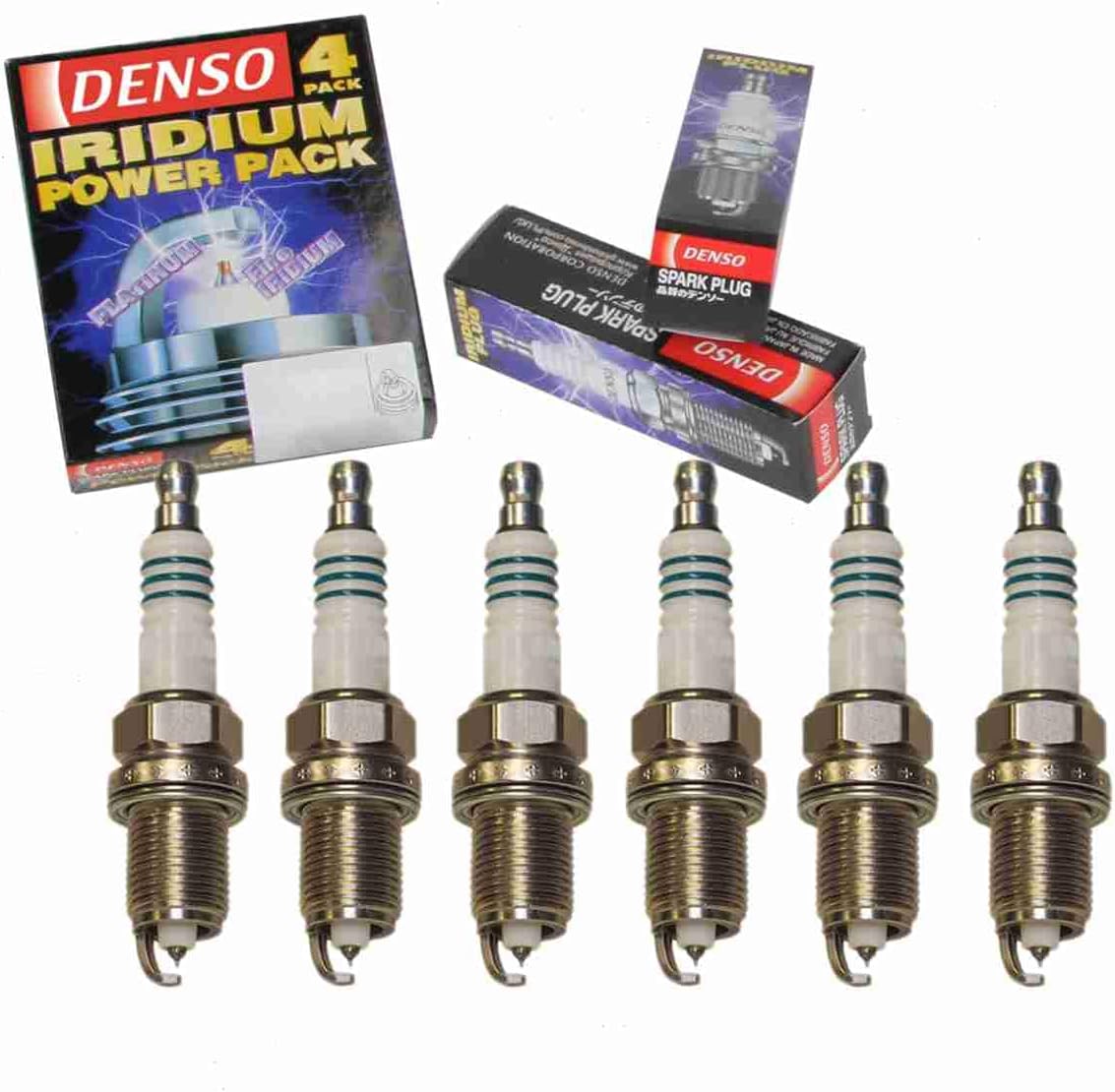 6 pc DENSO Iridium Power Spark Plugs compatible with Acura TL 3.2L 3.5L V6 2004-2008