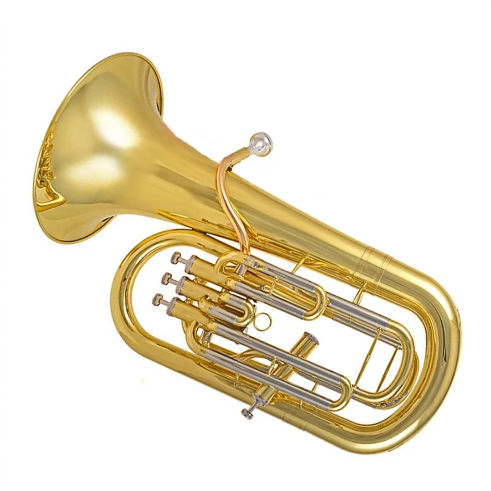 Bb Tone Fosfor I Miedź Złoty Lakier 3+1 Zawór Tłokowy Euphonium Z Walizką Do Przechowywania Zestaw Eufonium