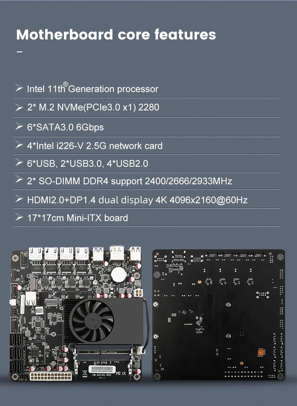 Placa Mãe NAS N6005 Testado por 30 dias: Ideal para Home Office