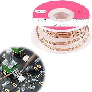 1 Pcs Solder Wick Braid with Flux, Desolderin...,