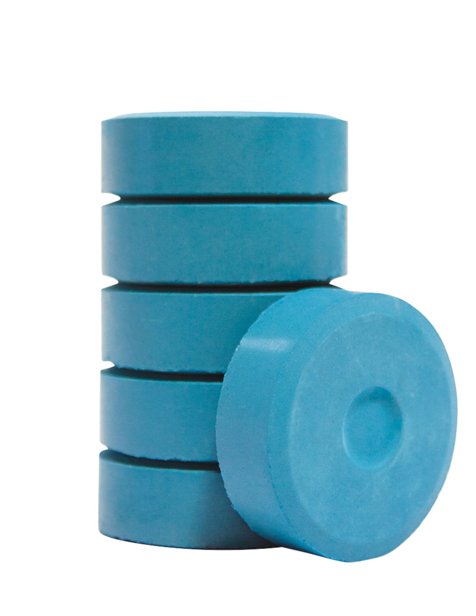 Jack Richeson - 101325 Giant Tempera Paint Cakes, 2-1/4 x 3/4 Inches, Turquoise, Set of 6