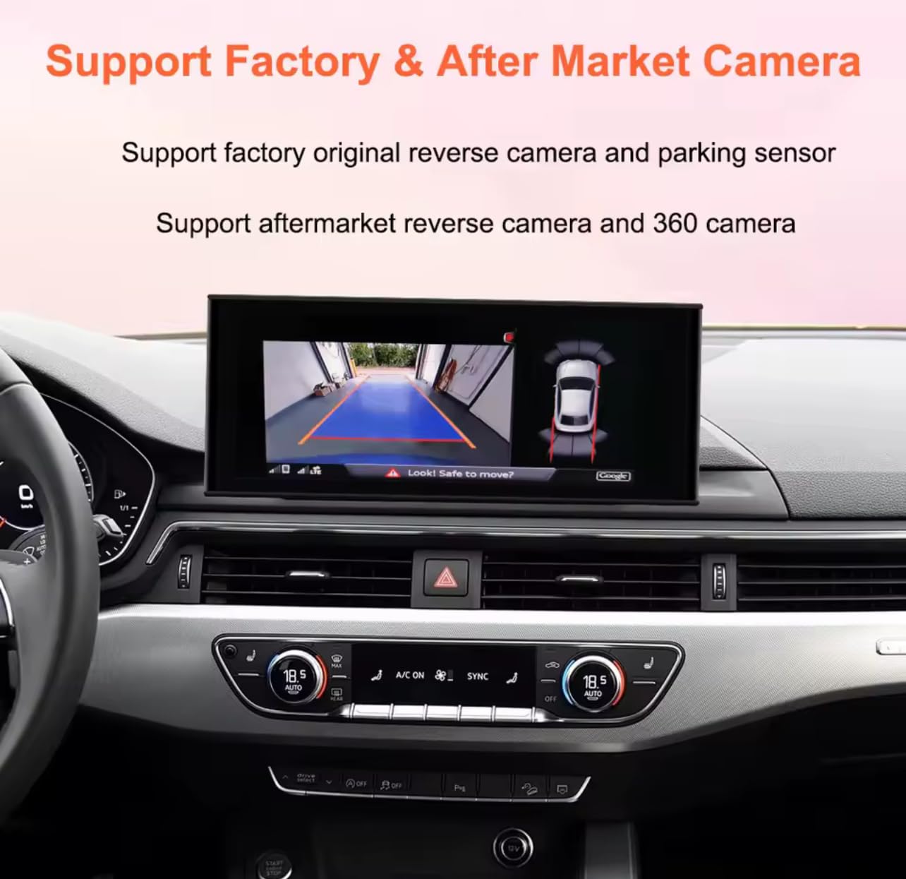 12,3 pollici CarPlay Android Auto per AUDI A4 B9 AUDI A5 F5 | Sistema Linux | Schermo Touch Multimediale Retrofit Plug & Play (2016-2020)