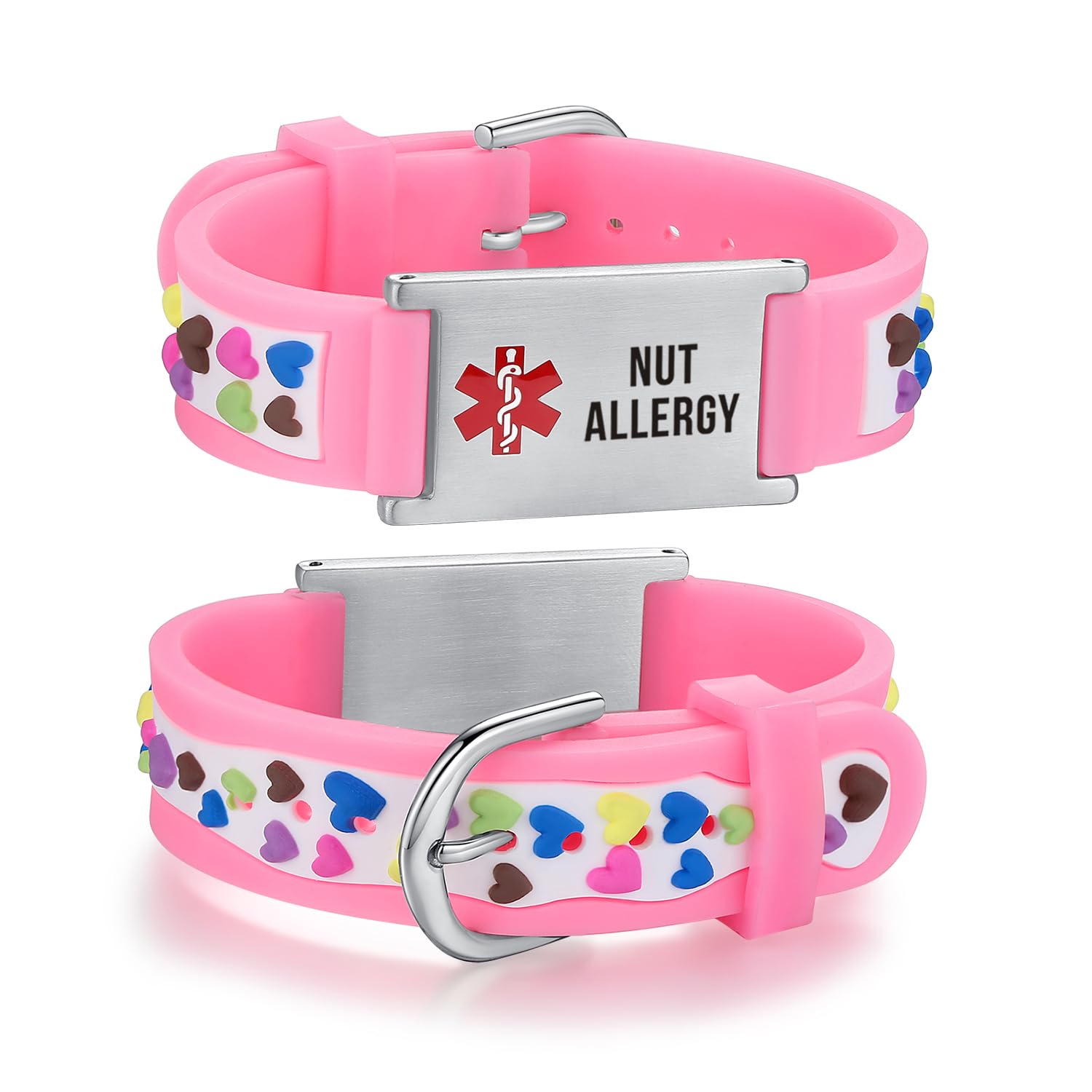 LinnaLove cartoon medical alert id bracelets Parents gift to Son, daughter, brother, sister