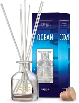 Brooklyn Fragrance Co. Park Slope - Long Lasting Scented Aroma Diffuser Ocean Air Freshener for Home- Fragrance Diffuser for a Large Room - 100ML
