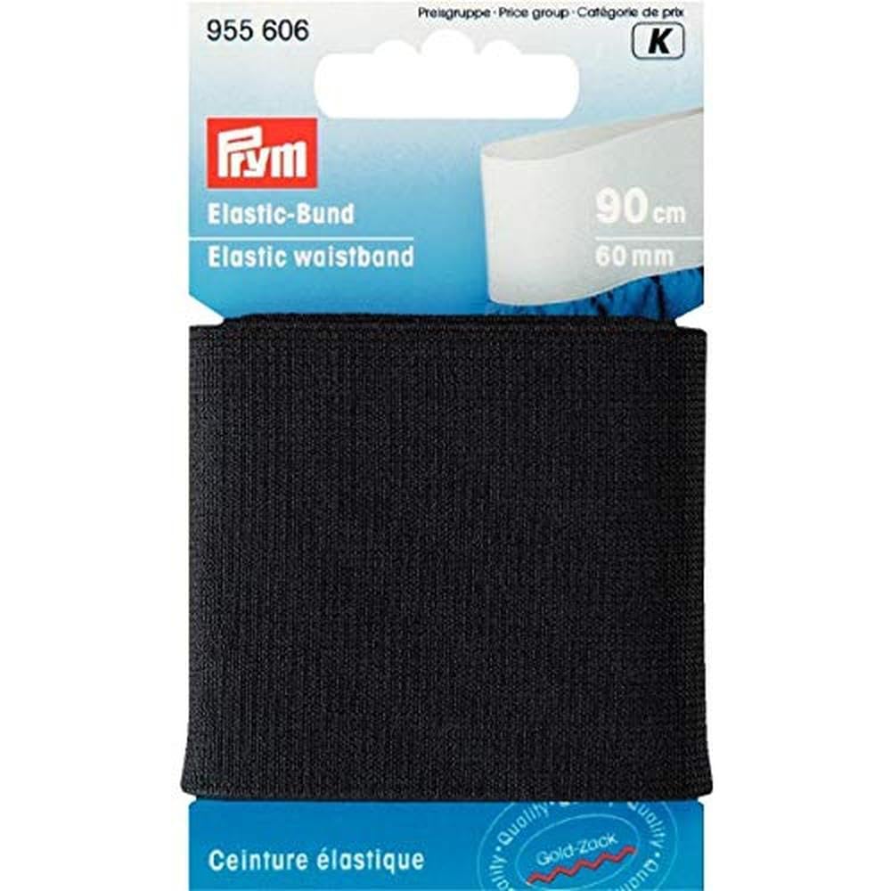 Prym - White (60mm, 0.9m) Elastic Waistband - 1 Unit, 60 MM, White, 90 CM - Image 3