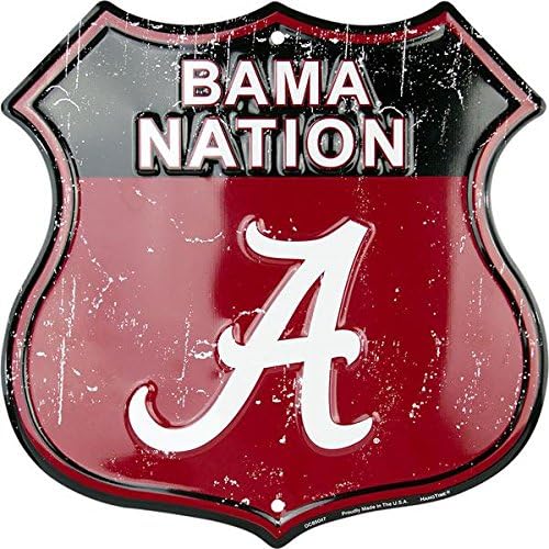 University of Alabama - Alabama Crimson Tide Bama Nation - University of Alabama Route Sign