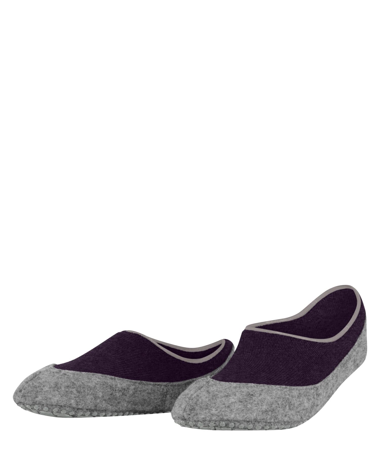 FALKE Damen Cosyshoe Invisible Haussocken Wolle Schwarz Grau viele weitere Farben verstärkte Hüttensocken atmungsaktiv Noppendruck rutschhemmend tief ausgeschnitten 1 Paar